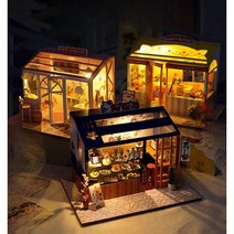 책꽂이 미니어처 DIY 북엔드 책장 미니어쳐 하우스 북눅 미니 인테리어 모델, F