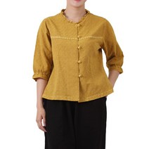 여성 60수 펀칭 레이스 블라우스