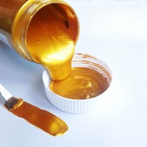 하이해일리 골드 펄 페인트 아크릴 물감 셀프 금색 실버 블루 대용량, 다크 골드, 300ml