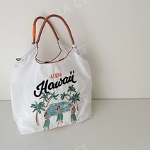 하와이 빈티지 에코백 업사이클링가방 연예인에코백 텀블러백 드링크백 휴대폰 텀블러가방
