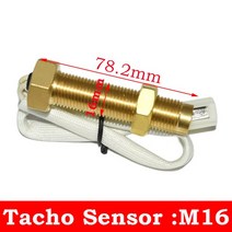 방수 GPS 속도계 타코미터 0200 kmh 08000RPM 해양 보트 자동차 트럭 932V 레드 백라이트 85mm, 2.M16 Sensor
