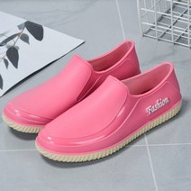 레인부츠 짧은 앵클 장화 여성용 방수 얕은 웰리 부츠 미끄럼 방지 2023