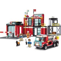 소방서 블럭 호환레고 소방차 레고호환 조립 소방관, 2809 소방차