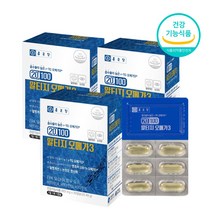 종근당 rtg 동물성 엔초비 알티지 오메가3 비타민A 비타민디 E 혈행개선 눈건강도움, 3BOX(3개월)