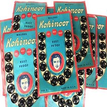 Vintage 144 Strong Snap Fasteners Black #3 Walder Kohinoor 1st Patent Snap null, 1