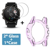 보호필름 Garmin fenix 5 5S 5X 스마트 시계 소프트 TPU 보호 커버 쉘, 가민 페닉스 5S, 보라색