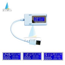 테스터 검전기 USB DC 전력계 디지털 전압계 볼티메트로 볼트미터 파워 뱅크 전압 의사 검출기 4-30V 5A 156018, USB Tester 1