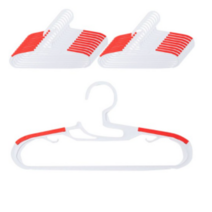 올맘 논슬립 유아 옷걸이, 화이트레드, 20개입