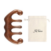 제이끌레르 만능 우드 두피 괄사 마사지 마사지기, 두피괄사, 1개