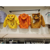 오후 (OHOO) NC 경산점 키즈&주니어 23년 가을 겨울 공식 라이선스 3가지 색상 공용 포켓몬 네오플랜 후드집업