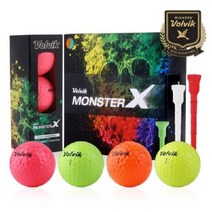 몬스터-X 3피스 칼라 골프공 하프더즌 골프필드용품, 스피드컴119고양일산지점 본상품선택