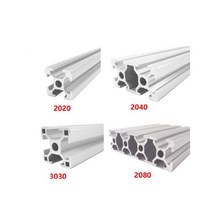 2020 2040 3030 2080 알루미늄 프로파일 100 200 300 350 400 450 500 550 600 mm 선형 레일 압출 CNC 3D 프린터 부품 직경, 750mm, 03-2080