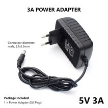 5v1a충전기 노트북충전기 어댑터 us eu 영국 au 플러그 실용 공급 2a3a 전원 변압기 dc hoverboard ac 100v 240v, 3a eu 플러그
