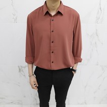 아도르클래식 챠르르 6컬러 무지 세미 오버핏 내추럴 캐주얼 셔츠