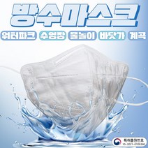 [무료배송]워터랩마스크 5매입 새부리형 2D 일회용방수마스크 물놀이마스크 워터파크마스크 사우나마스크 목욕탕마스크 수영장마스크, 외장형/옵션4.대형-화이트5매입