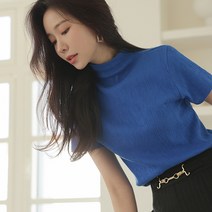 TPO043 링클 반하이넥 티셔츠