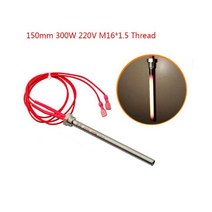 예쁜 벽난로 전원 주택 아파트 거실 따뜻한 주말 농장 꾸미기 220v igniter hot rod wood pellet 가열 튜브 벽난로 그릴 스토브 부품 스테인레스 스틸 가열, 협력사, 150 10mm