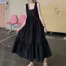 오노마 오노마 ONM 주름 나시 원피스 캉캉원피스 롱원피스 데일리룩 (8117844)