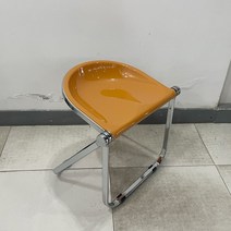 접이식 카페투명 의자 디자인 미드센츄리 아크릴 심플 다이닝 의자 투명 중세 가구 폴딩 스툴 인체어, 08 다크 그레이