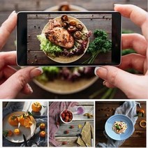 인스타 촬영용 배경천 배경지 배경판 촬영 음식사진 사진 홈스튜디오 뒷배경 사진 미니 상품, B타입(오크&화이트), 상세페이지 참조