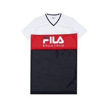 FILA 여성 레귤러핏 컬러블럭 메쉬 원피스 FS2OPB2153F_OWH