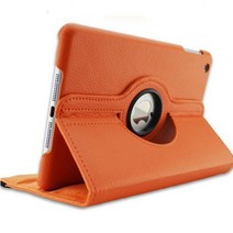 포켓몬키캡 360도 회전 pu 가죽 플립 커버 케이스 for ipad 3 2 무선키보드, 주황색