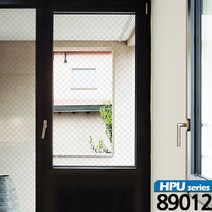 현대시트 [유리문안전필름] 중문 베란다 샤워부스 유리전용 깨짐방지 안전보호필름 시트지, 06_HPU-89012 그레이 망입