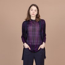 캐주얼 체크 카라 자켓[MJF1JK210F네이비]