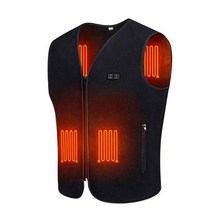 열선조끼 조끼 베스트 열 열선 온열 겨울 usb 발열 보온 전기 가 3단 속도 조절 가능한 온도 자체 가 야외 스포츠를위한 빨 민소매 가 재킷