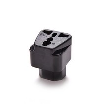1PC PDU 전용 변환 플러그 Pro IEC 320 UPS C14 암 소켓 어댑터 IEC320-C14, 5cm, 01 Black