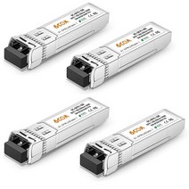 6COM 4팩 10GBase-T SFP+ 트랜시버 시스코 SFP-10G-T-S Ubiquiti UF-RJ45-10G 넷기어 D-Link Supermicro TP-Link용 RJ45, 4 Pack_10GBase-SR: 300m