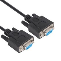 (강원전자 NETmate 9핀 NULL MODEM (F/F) 케이블 1.8M 1.8M (NMC-SFF18B/블랙 강원전자/블랙/케이블, 단일 모델명/품번
