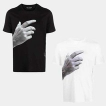 NEIL BARRETT [명품]닐바렛 21SS 핸드프린팅 티셔츠 블랙 화이트 PBJT927S 37122498229 003901725