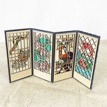 (TD) [집콕] 전통문양 문살 병풍 만들기-1인세트, 초충도