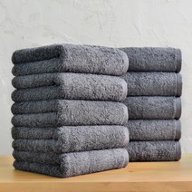 [코튼앨리] 호텔 수건 40수 200g 코마사 타올, 10장, 챠콜