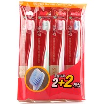 부광약품 위생용품 안티프라그 초극세모 칫솔 2+2입, 단일 수량