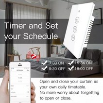 자동블라인드 창문 커튼 거실 ZigBee RF 스마트 터치 롤러 블라인드 셔터 홈 앱 무선 제어 릴레이 상태 alexa와 작동
