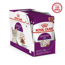 로얄캐닌 고양이 사료 파우치 센서리 85g x 12개+사은품, 캣 센서리 필 파우치 그레이비 12개+사은품