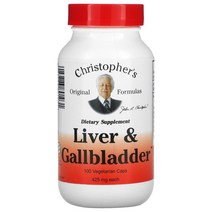 크리스토퍼스오리지널포뮬러 리버 갈블레더 425mg 베지캡슐 100정, 6병