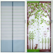 현관방충망 자동 주름 방충망 무턱이 사생활보호 미세촘촘 아파트 현관문 롤방충망 모기장, 사계절무턱