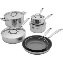 정품 Henckels Clad Alliance 10개 세라믹 조리기구 세트 뚜껑이 있는 더치 오븐 모든 쿡탑과 호환 가능 인덕션 조리기구 400°F까지 오븐 안전, Clad Alliance 10-pc