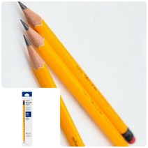 위월천 더존 옐로우연필 2B 5개입 지우개연필 사무용연필 나무연필 2B연필