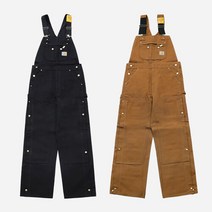 칼하트 칼하트 남성 지퍼 빕 오버롤 멜빵바지