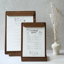 이음데코랩 카페 메뉴보드 메뉴판 클립보드 +받침대세트, A4