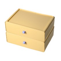 라라하우스 파스텔 서랍형 탁상 데스크 수납 정리함 정리박스, 옐로우+옐로우