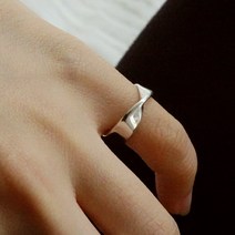 멜팅공방 925실버 데일리 볼드 은반지 애끼반지
