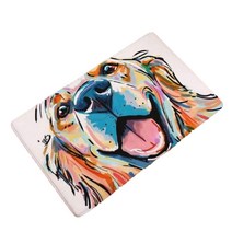 귀여운 개 [골든 리트리버] [슈나우저] [토이 푸들] 현관 매트 40x60CM 키친 버스 실내용 러그 매트 인테리어 도어 매트 화장실 가능 미끄럼 방지 선물 … (골든 리트리버)