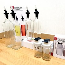 시노글라스 신형 사각 오일병 2P세트 소스통 간장병 양념통 기름병 조미료통, 오일병500ml 1세트