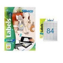 [올바른] 흰색방수라벨 (잉크젯용) -84칸(4X21), 84칸, 75매