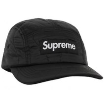 국내배송)슈프림 FW22H89 BLACK 퀼티드 나이너 캠프 캡